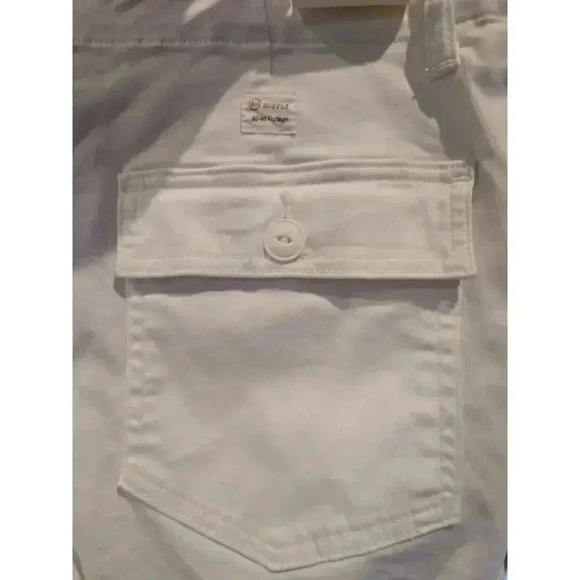 Adriano Goldschmied Women's White Capri Pants M Patch Pocket Casual - Picture 11 of 15